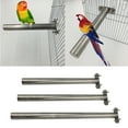 thumbnail image 3 of Bird Perch Stainless Steel Bar Parrot Grinding Claw Toys Pet Birds Cage Snuggle Toy Exercise Stand Platform Three Sizes, 3 of 17