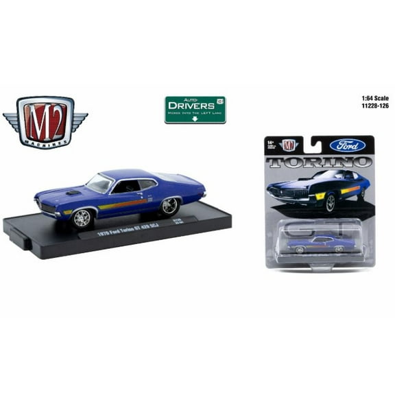 M2 Machines Auto-Drivers 1:64 R126 1970 Ford Torino Gt 429 Scj