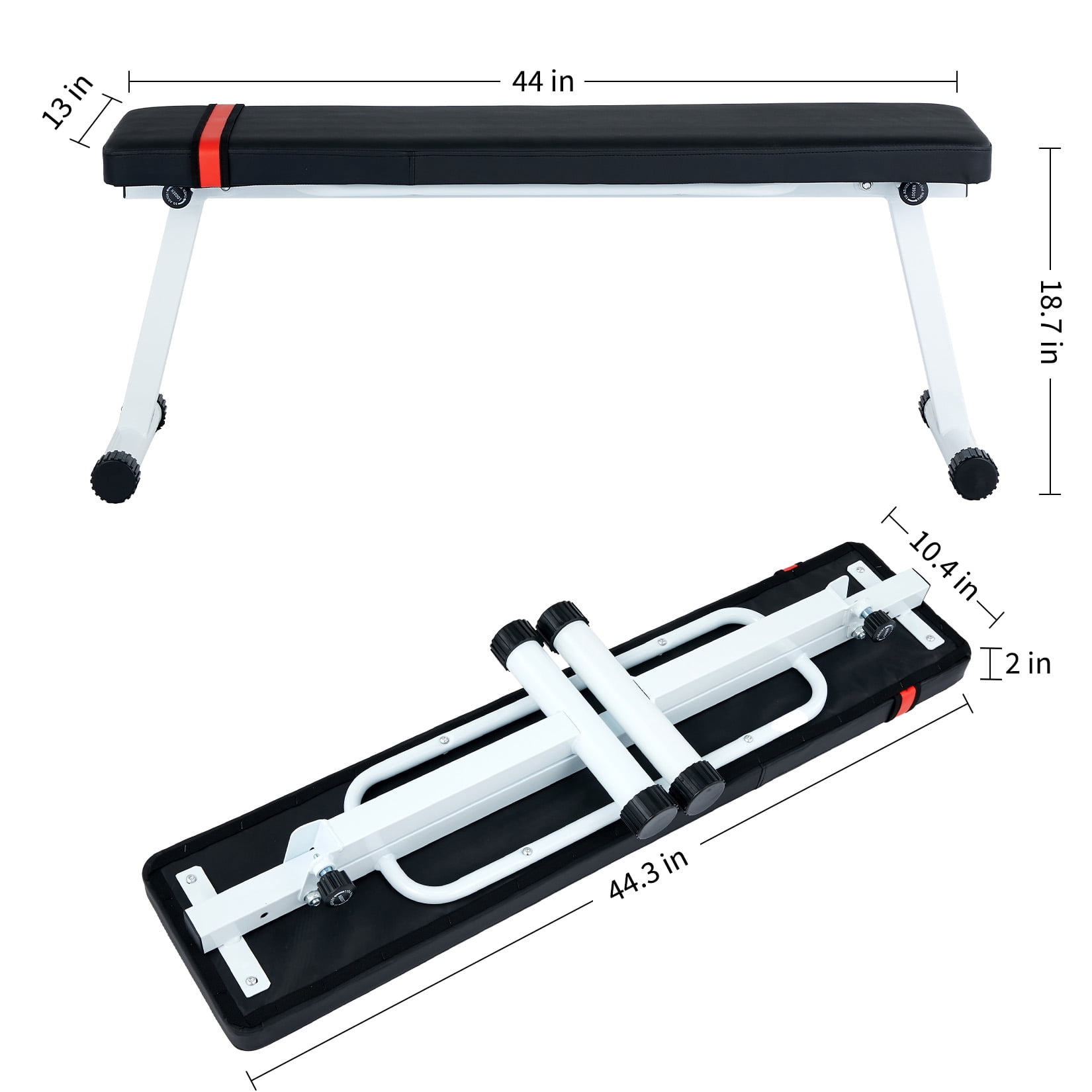 Adjustable Weight Bench for Home Gym, Multi-Purpose Foldable Workout Bench with Fast Folding Function, Heavy Duty Strength Training