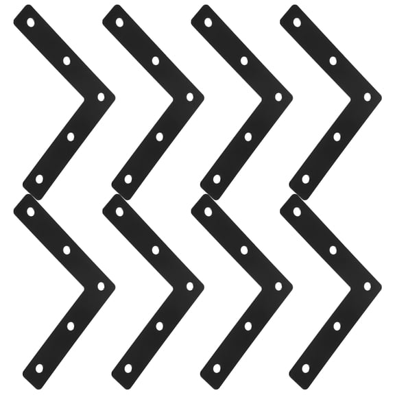 HOMEMAXS Metal L-Shaped Corner Braces for Furniture, 90 Degree Cabinet Support Brackets