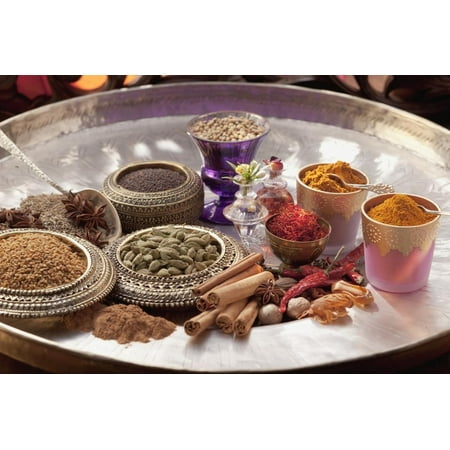 An Selection of Indian Spices Print Wall Art By Eising Studio - Food Photo and (Best Indian Food Studio City)