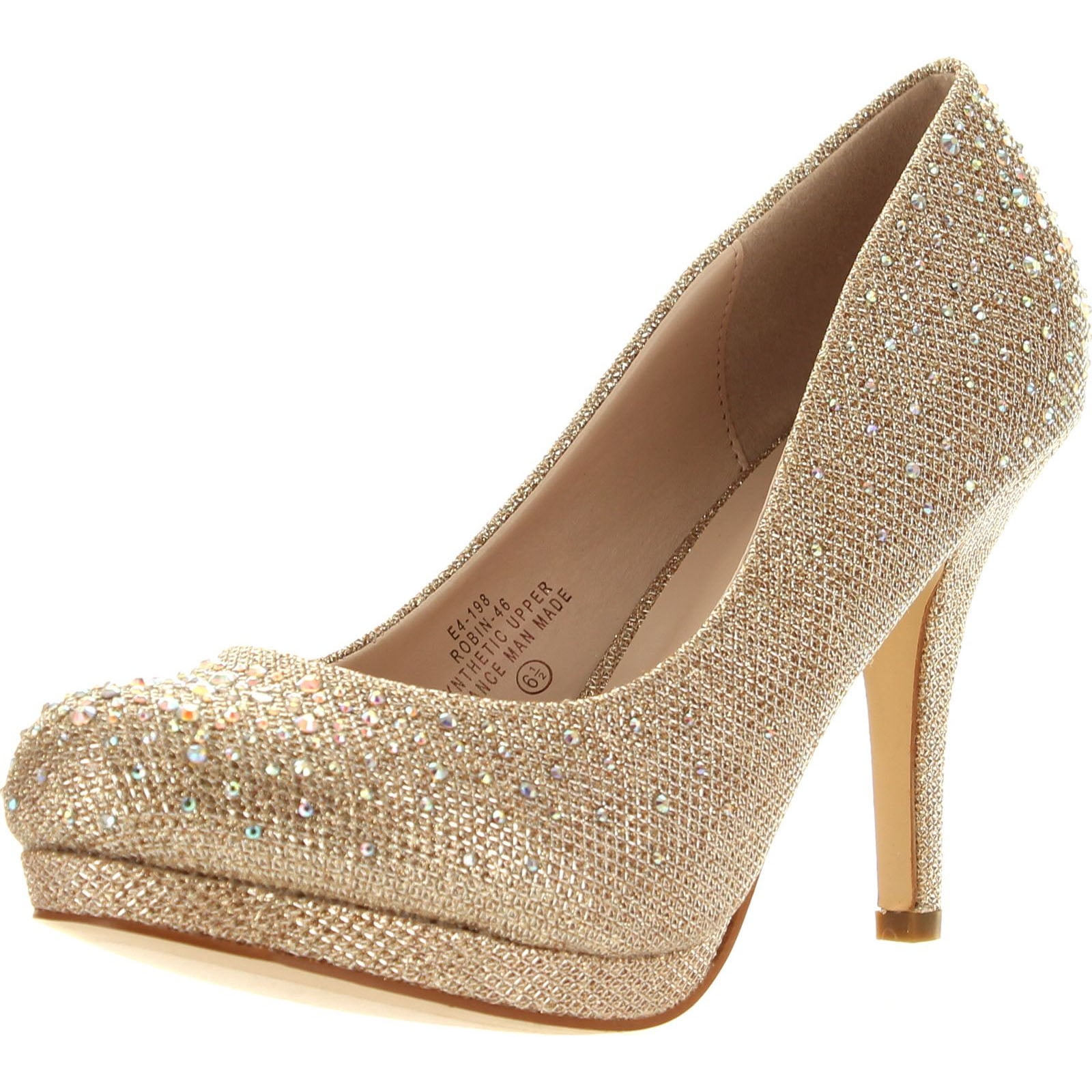 Blossom Womens Robin46 Rhinestone Sparkle Glitter Formal Evening