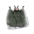 thumbnail image 2 of Muñeca de colgante de Halloween, adorno decorativo novedoso, estilo vintage, voladores, decoración aterradora para césped, dormitorio, Verde Macarena Colgante de Halloween, 2 of 8