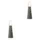 thumbnail image 3 of Injueey Delantal ajustable de gran capacidad de bolsillo para cocinar, accesorios, delantales de limpieza portátiles, regalos para mujeres, hombres, Negro 2piezas, 3 of 6