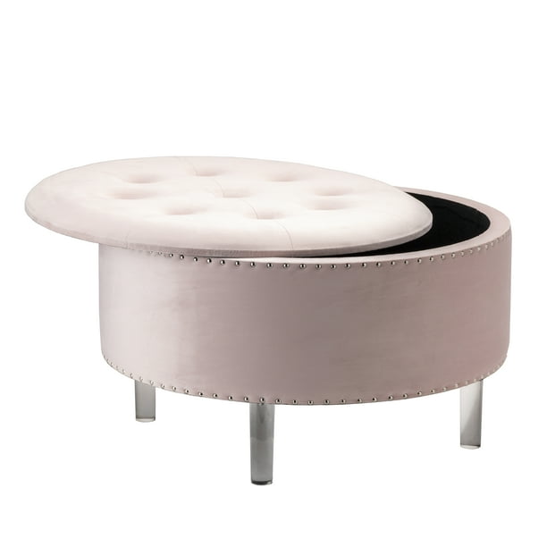 Top picks related reviews newsletter. caroline pink velvet tufted round storage ottoman