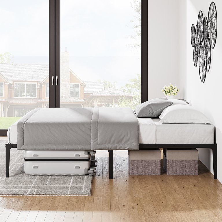 ベッドフレーム bed frame with mattress Amazon.com: Allewie Full Size Platform Bed Frame with Wooden