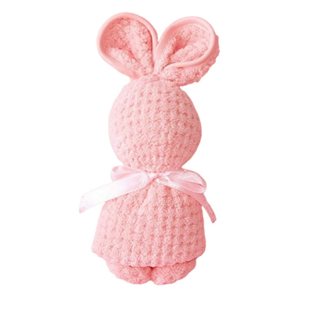 EGNMCR Room Decor, Home Decor, Wall Decor Rabbit Towel Plush Rabbit Household Face Towel Highly Absorbent Towel Filled Rabbit Household Multifunctional Face Towel Wedding Gift Rabbit Towels