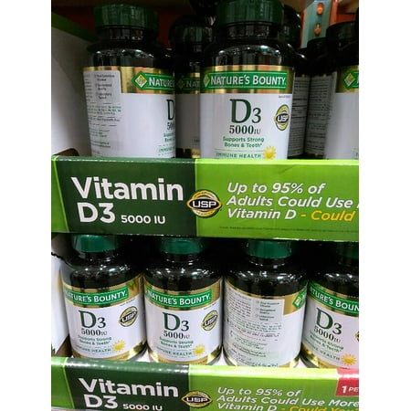 Natures Bounty Vitamin D3 5000 Iu 400 Softgels