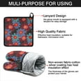 thumbnail image 7 of Pioneer Flower Kitchen Oven Mitt and Pot Holder Sets 2 Pcs for Baking, Cooking and Grilling, Heat Resistant Up To 392 °F, 7 of 7