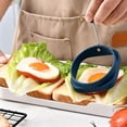 thumbnail image 4 of Food Grade Silicone Egg Rings, Non-Stick Mold for Fried Eggs & Poachers, Dishwasher Safe Cookware, 4 of 7