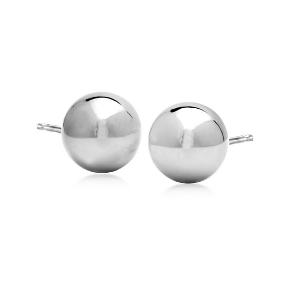 Ross-Simons Italian 10mm Sterling Silver Ball Stud Earrings, Women's, Adult