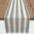 thumbnail image 3 of Creative Products Nautical Stripes Gray 16x72 Poly Twill Table Runner, 3 of 3