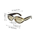 thumbnail image 3 of Cat Eye Sunglasses For Women Retro Oval Frame Style Sun Glasses Fashion Accessories, 3 of 7