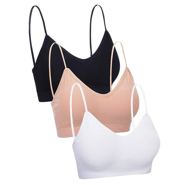 Lingerie For Women Bra Sports 3 Padded Sleep Bandeau V Bra Neck Bra Camisole  Pieces Seamless Underwear Women 