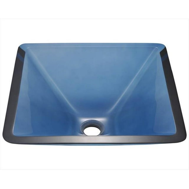 Polaris 603-Aqua Aqua Évier en Verre Coloré