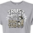 thumbnail image 3 of The Nightmare Before Christmas - Trust Me I'm A Doctor - Juniors Cropped Cotton Blend T-Shirt, 3 of 5