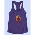 thumbnail image 3 of Rose And Fire Burn Out Racerback Tank Women -Image by Shutterstock, Female XX-Large, 3 of 4