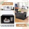 thumbnail image 4 of Pefilos 29" Cat Litter Box Furniture, Cat Washroom, Hidden Litter Box Cover, Dog Proof Cat Litter Boxes Enclosure, Cat House, Black, 4 of 7