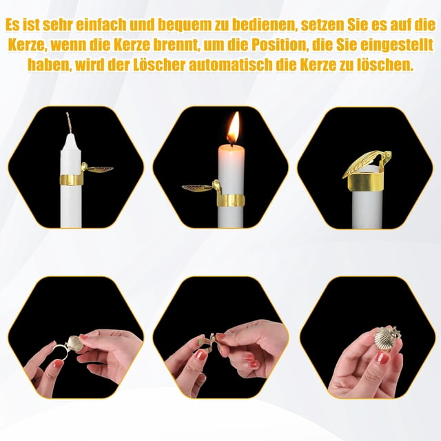 Apagavelas Cateissary 4 Piezas Herramienta para Apagar Velas