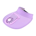 thumbnail image 2 of Mini ventilador de refrigeración Gorras de béisbol Carga USB Viajes al aire libre Sombreros con Visera deportiva Sombra Sombrero de protección - Púrpura Macarena Gorras de béisbol de enfriamiento del ventilador, 2 of 7