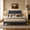 dark gary-onepiece, variant on Aiho Queen Size Upholstered Bed Frame with Vertical Stitch Padded Wingback Headboard, 850 LBS Heavy Duty Wooden Slat Support, Box Spring Required,Beige