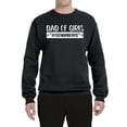 thumbnail image 2 of Wild Bobby, Outnumbered Dad with Girls Gift, Father's Day, Unisex Crewneck Graphic Sweatshirt, Black, Small, 2 of 3