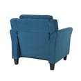 thumbnail image 5 of Pemberly Row Contemporary Arm Chair in Blue Fabric Upholstery, 5 of 7