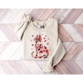 thumbnail image 1 of Valentine Cat Heart Love Trendy Cupid Mom Holiday Kitten Sweatshirt, 1 of 4
