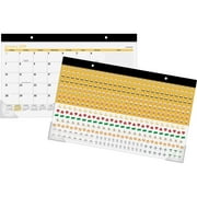 At-A-Glance Emoji Compact Monthly Desk Pad with Stickers - Desk Pads