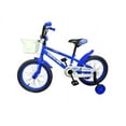 thumbnail image 3 of USToyOutlet 16" BMX Steel Frame Coaster Brake Bicycle One Piece Crank w/ Baskets & Fenders, Rims-Red Kid's Bike - Blue, 3 of 5