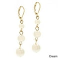 thumbnail image 4 of Alexa Starr 4418-EP-Grey Graduated 3-tier Faux Pearl Drop Earrings, 4 of 5