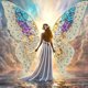 thumbnail image 1 of Kit Con Forma Especial Parcial 5D DIY Ángel Alado 30x30cm, 1 of 9