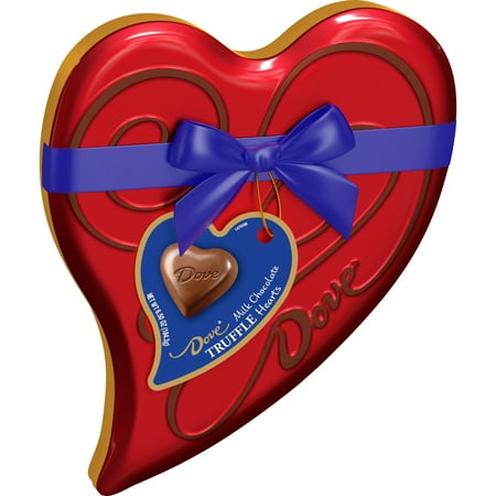 Dove Truffles Hearts Valentines Day Milk Chocolate Candy, 6.5 oz Box
