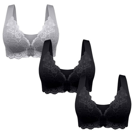 LLYWEY Women Bras Discounts Plus Size Bras Ladies Sport Bra Style-352 Women Multiway Bra Feature Adult Female Sport Sports Bras Gray 36B