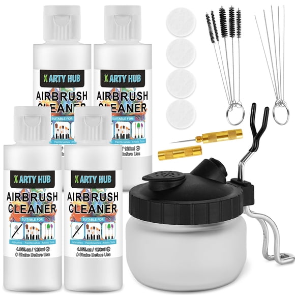 Kit de Limpieza para Aerógrafo X ARTY HUB Set de 4x120ml de Limpiador