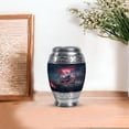 thumbnail image 7 of JAGASY Bike Tiny Urn for Ashes Adult Male & Female, Blue Small Urns for Human Ashes Keepsake, Sunset Clouds Cemetery Trees Decorative Urns for Daughter, Pink Memorial Urn for Son, (3 Inch), 7 of 7