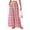 Red, variant on Women's Plaid Wide Leg Palazzo Pants, High Waisted Gingham Long Trousers with Pockets, Casual Summer Beach Flowy Pants, S-2XL