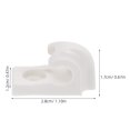thumbnail image 2 of SOPOTUTU 15Pcs Screw in White Plastic Hooks for Outdoor LED String Lights and Holiday Decorations, 2 of 7