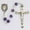 Amethyst, variant on McVan 164ASF 6 mm Genuine Cross Rosary Set - Black & Onyx