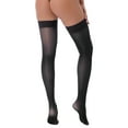 thumbnail image 3 of iEFiEL Womens Glossy Thigh High Stockings Shiny Solid See-through Socks, 3 of 7