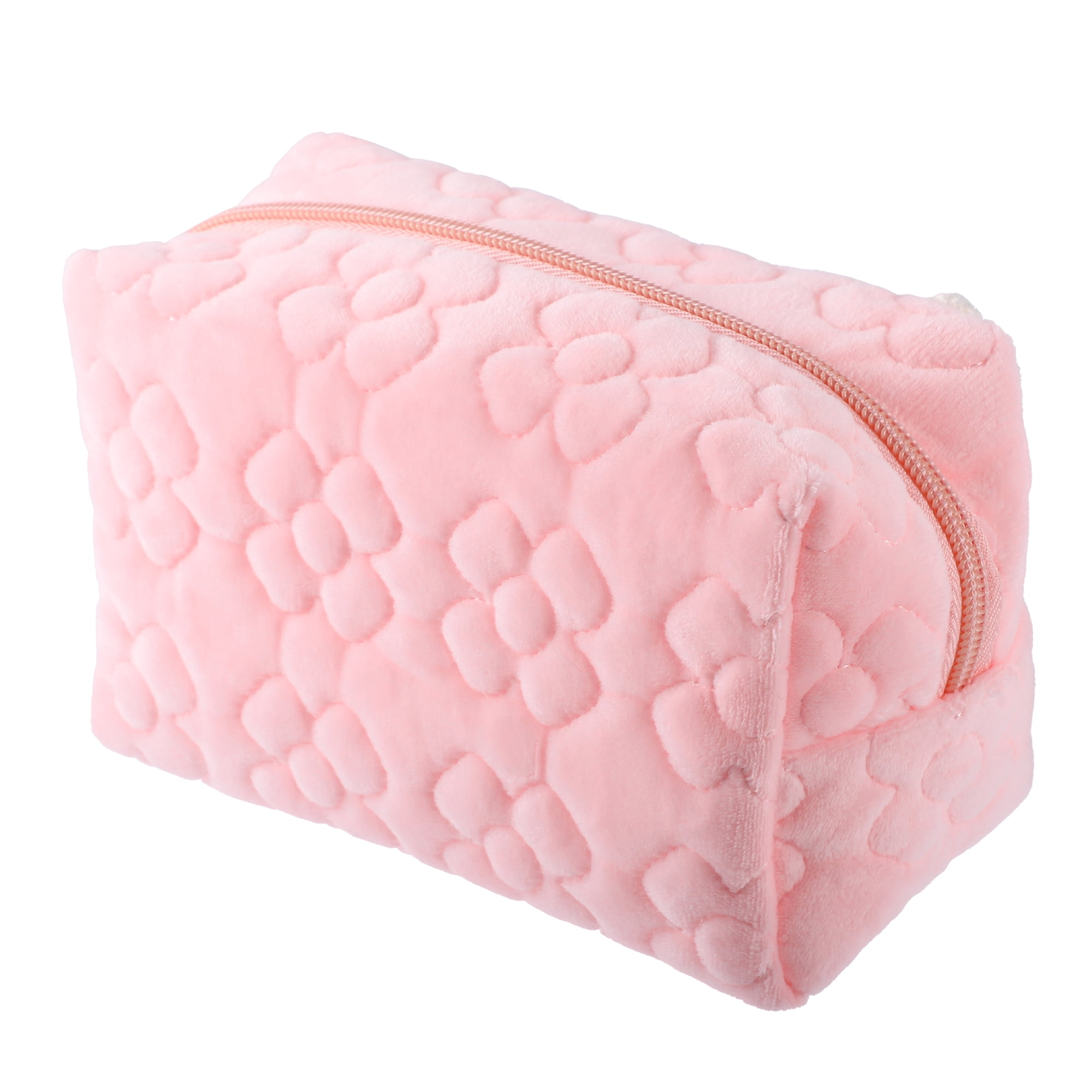 Unique Bargains 1Pcs Travel Makeup Organizer Bag Cosmetics Storage Bag Portable Pink