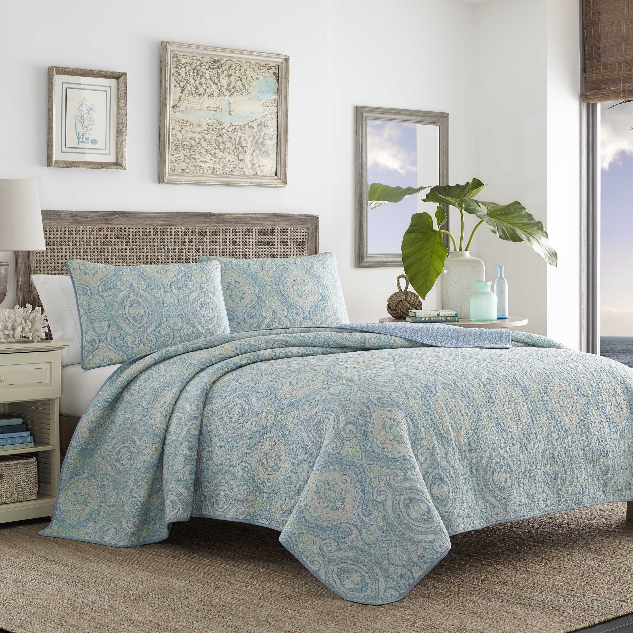 King Quilt Turtle Cove Reversible Quilt Set Coastal Reversible
