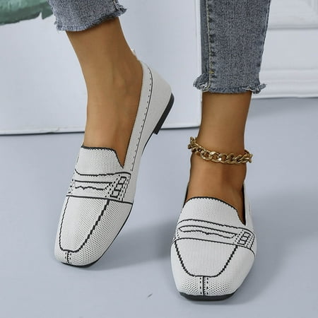 

Women s Fashion Shallow Mouth Sngle Shoes Solid Color Round Toe Flat Fly Woven Casual Shoes Note Please Buy One Or Two Sizes Larger