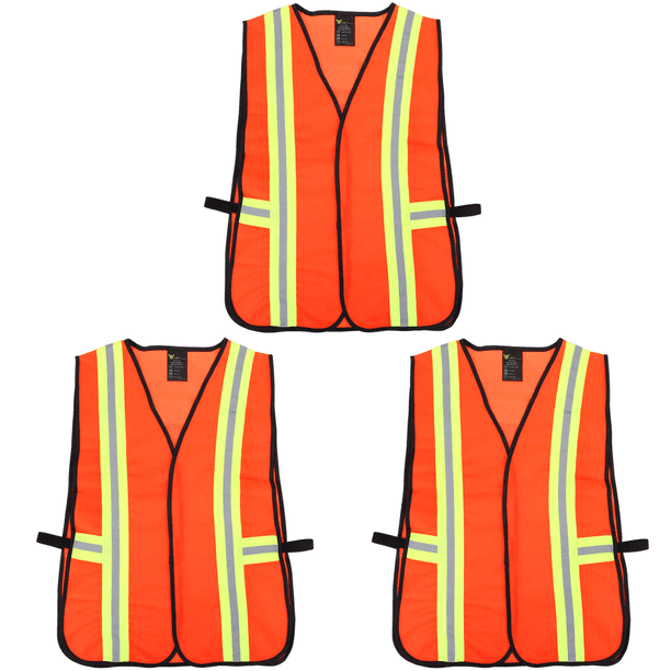 Chaleco Seguridad Industrial Con Reflexivas para Mujeres Y Hombres (fluorescentes) Rojo