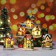 thumbnail image 3 of (6pc Set, 4*6.5*9cm) Luminous Christmas Village, Luminous Christmas House, Christmas Village Character Multicolor Lamp Deco Noel Interior Miniature, 3 of 4
