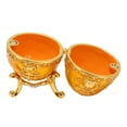 thumbnail image 2 of Faberge Egg Jewelry Box Faberge Egg Hand Painted Enameled Faberge Decorative,Hand Painted Enameled Faberge Egg Style Decorative Hinged Jewelry Trinket Box for Home Decor, 2 of 8