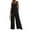c01Black, variant on Arnsht Women's Casual Loose Overalls Suspender Jumpsuit One Piece Sleeveless Wide Leg Long Pant Rompers With Pockets Gray M