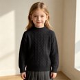 thumbnail image 3 of Mnyotv Kids Pullover Tops Boys Girl Fall Winter Base Layer Sweaters Unisex Long Sleeve Thermal Sweater Size 3-4 Years, 3 of 9