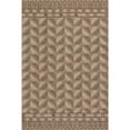 thumbnail image 6 of Rugs USA x Padma Lakshmi Ooti Geometric Block Wool Rug, 7' 6" x 9' 6", Ooti Taupe, 6 of 7