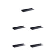 thumbnail image 1 of Wosthever Estante de metal montado en la pared Repisa Negro Cocina Baño Estante Espejo Fuerte Cojinete Organizador Gabinete Accesorios 40cm Type2 NO2, 1 of 6